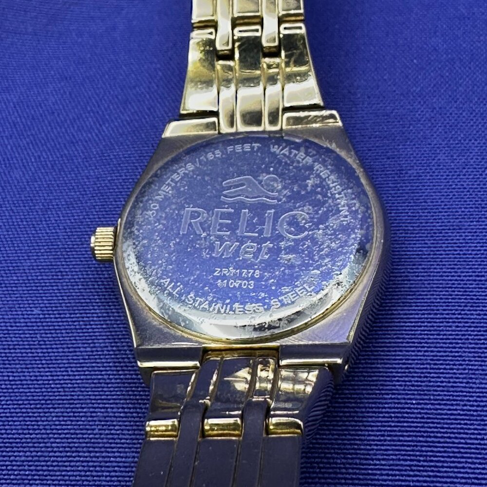 Relic By Fossil Women’s Queen’s Court 3-Hand Gold… - image 3